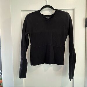 House of Harlow 1960 Black Ribbed Long Sleeve Top - fits like M